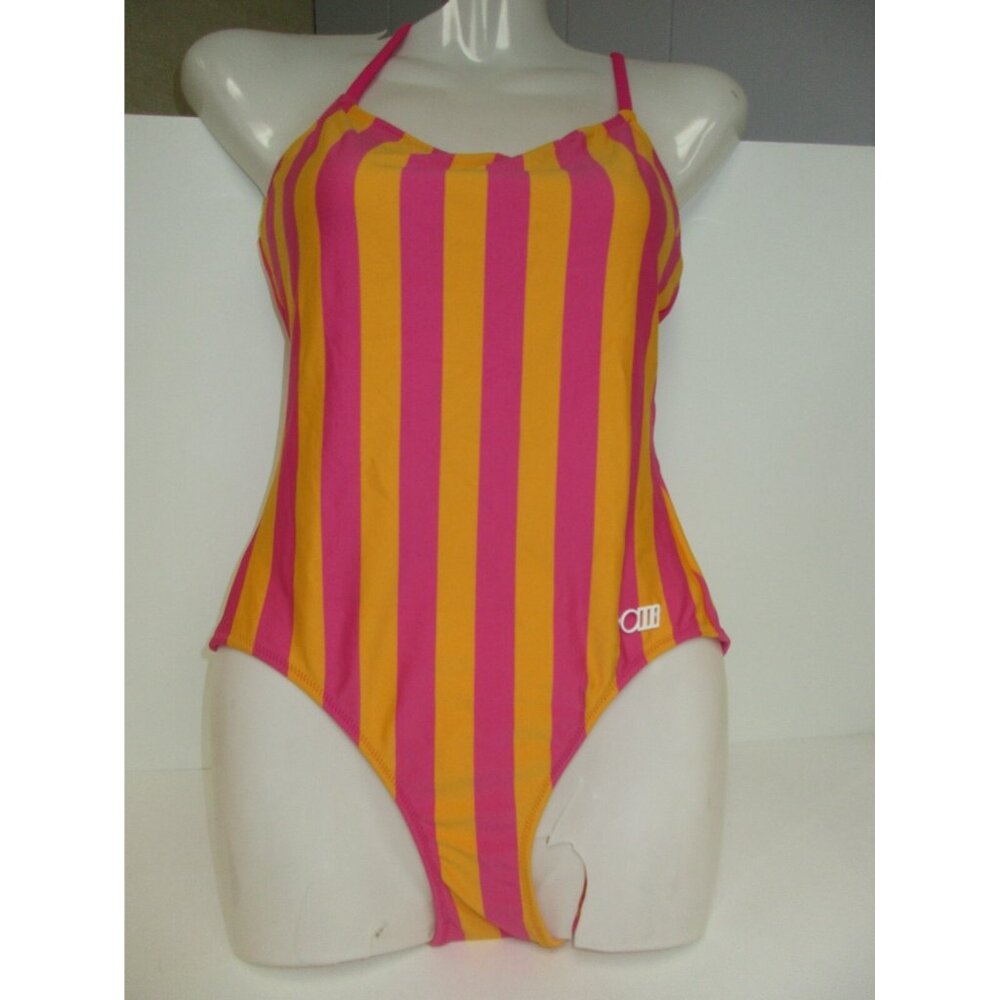 Solid & Striped The Nina Swimsuit Orange Striped Measures Size Small NWOT